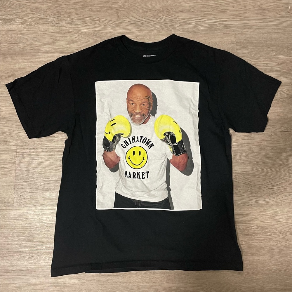 Chinatown Market Mike Tyson Photo Tee Black L Pre-Owned